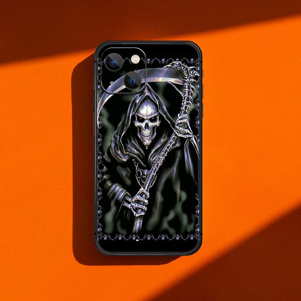Модный арт-чехол для телефона с изображением черепа ужасов для iPhone Samsung Galaxy Redmi Xiaomi Oppo OnePlus Note SA 7 8 9 10 11 12 13 14 20 21 22 23 53 54 Pro Max Ultra