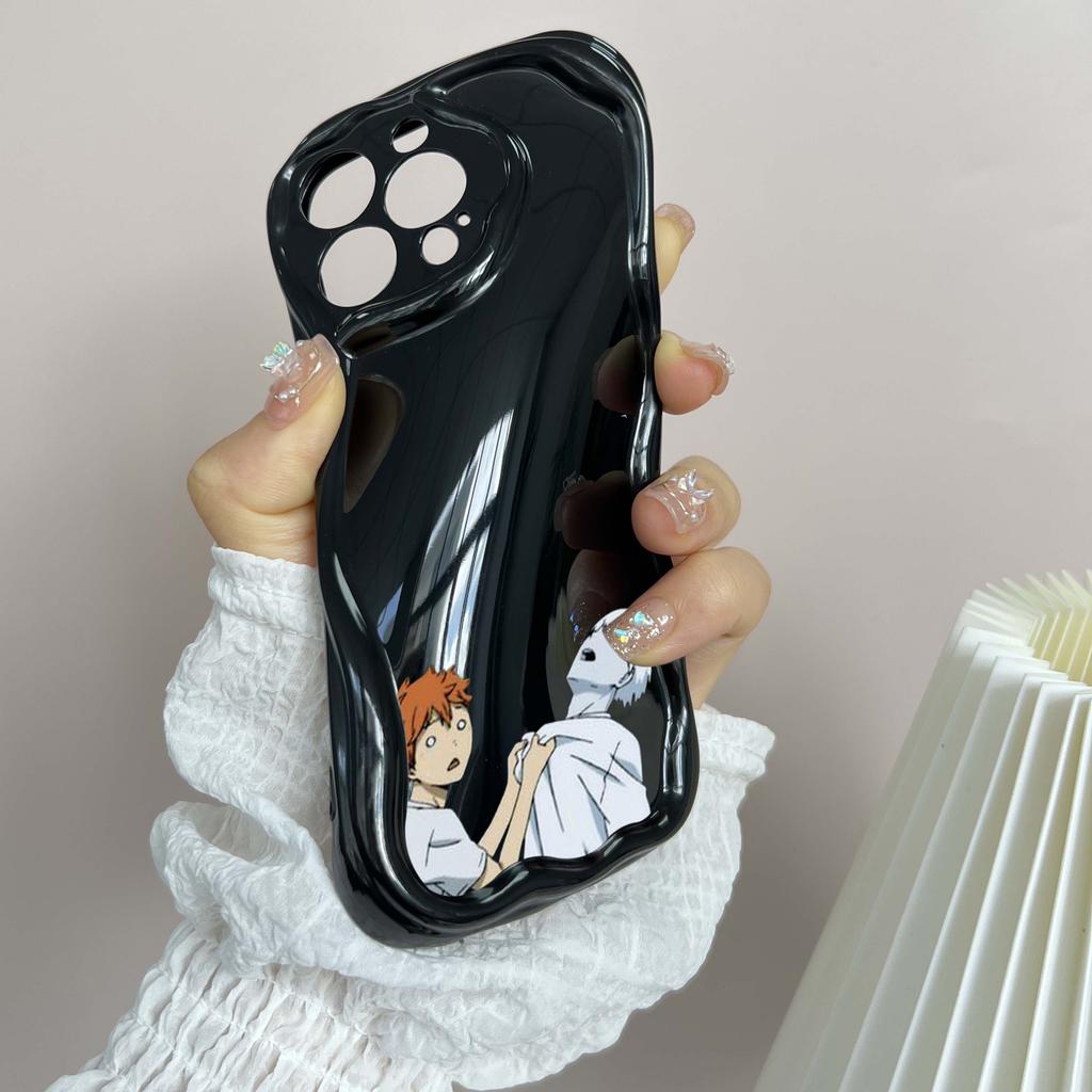 N69 аниме Haikyuu X Reader art, мягкие волнистые чехлы для телефонов для iPhone 14 Pro Max 13 mini 15 Plus XR 7 8 6 XS Max 12 11, защитный бампер