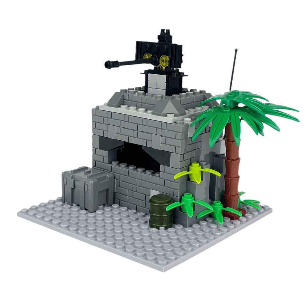 1605A-1605F Military Operation Command Center Defense Bunker Building Block Model Toy