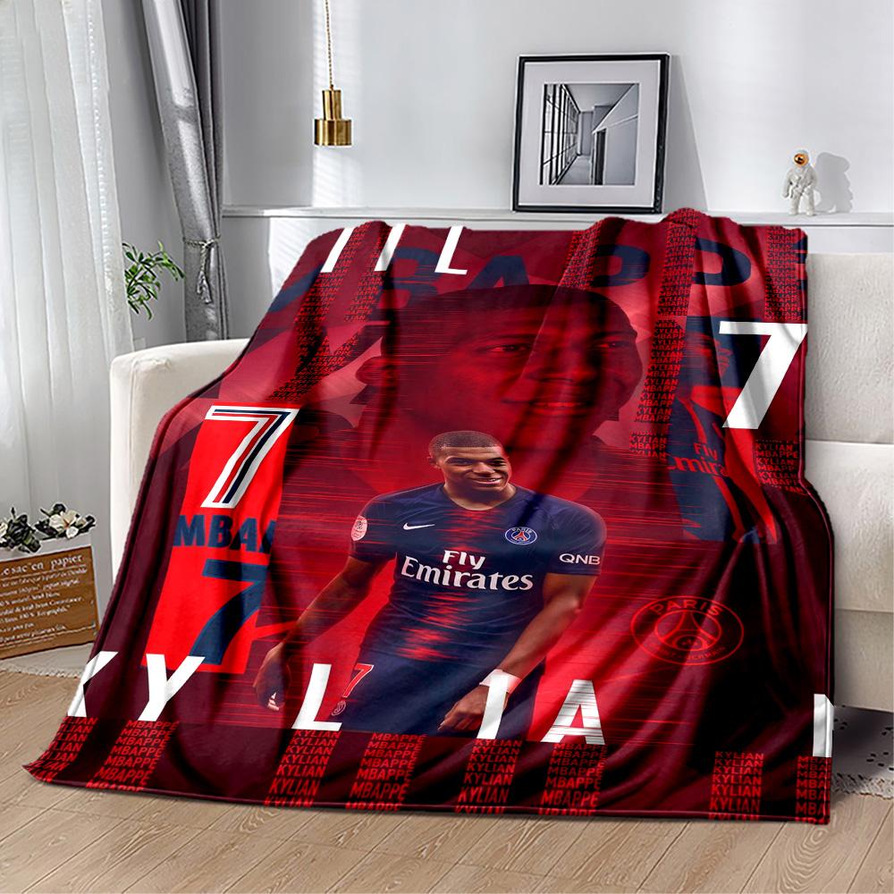 Mbappe 23 Blanket Durable Comfort Suitable for Office Couch Sofa Four Seasons Multipurpose Stylish Decor Gifts For Family Or Friends