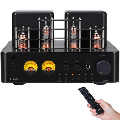 Juson Audio JTA50 ламповый усилитель начального уровня с высокой точностью воспроизведения звука, пультом дистанционного управления BT, USB, сабвуфером, проигрывателем виниловых пластинок, усилителем CH, 5.0, управлением, AUX, COAX, граммофоном,