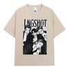 Korean Kpop Hip Hop Group Lngshot Graphic Print Tshirt Unisex Women Clothing Fashion Oversized Short Sleeve Cotton Top Fan Gifts