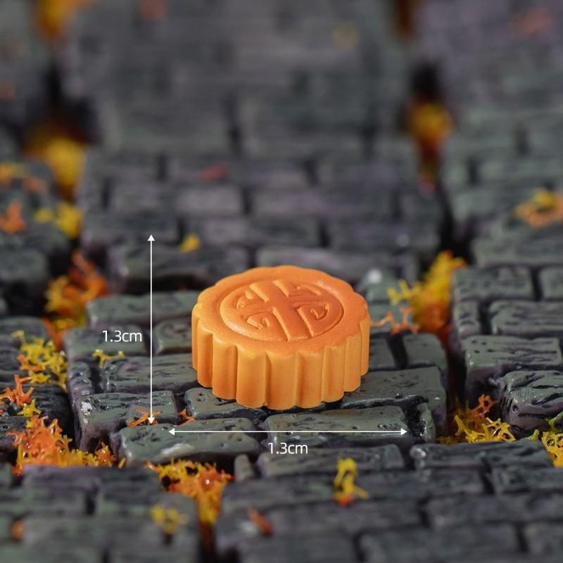 Mid-Autumn Festival Jade Rabbit Mooncakes Cute Animal Figurines Decorative Accessories, Resin Handicrafts and Small Ornaments