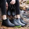 Unisex Lightweight Waterproof Low-Top Rubber Rain Boots for Outdoor Use