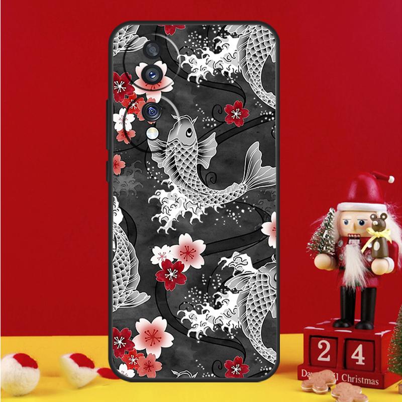 Чехол Yin Yang с рыбами Кои для Honor Magic 5 6 7 8 Pro Honor 200 400 50 70 90 Lite X8b X8c X9a X9b X9c Win RT Cover