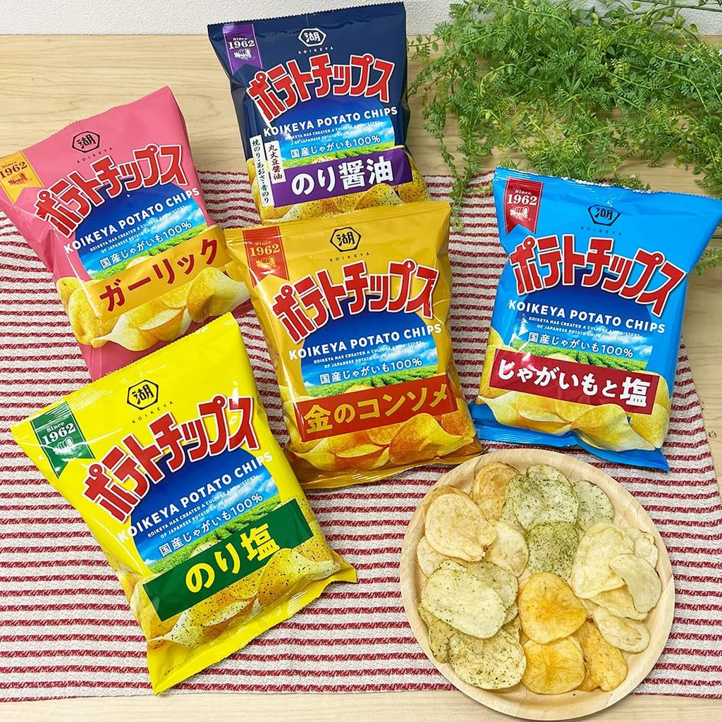 Potato Chips Garlic 55g of Koikeya [Set 12]