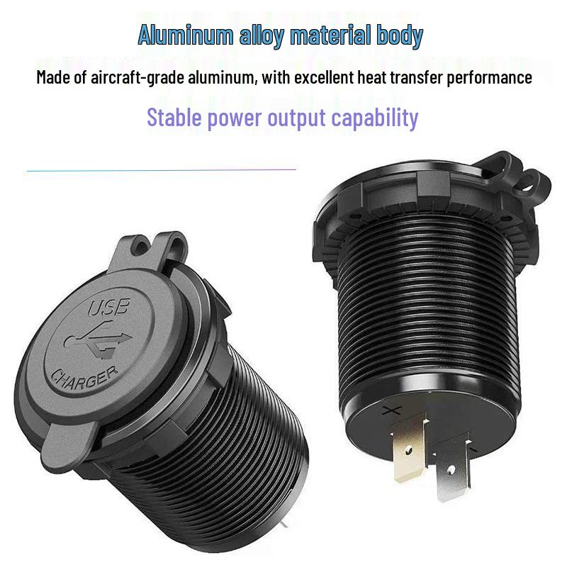 Type C & QC3.0 Charger for Motorcycles, Boats, & Cars