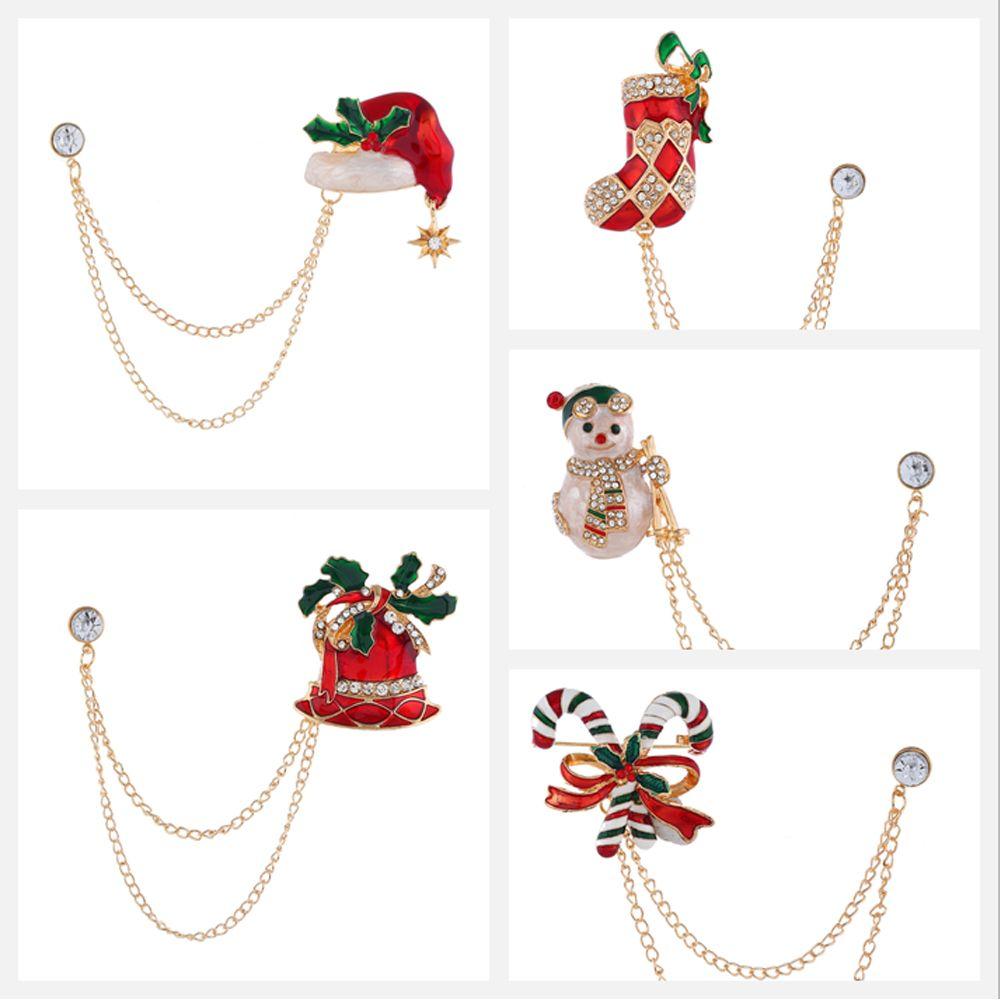 Sock Brooches Snowman Christmas Tree Xmas Pins Christmas Brooch Christmas Jewelry Enamel Badges