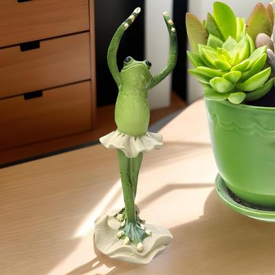 Статуэтки лягушек для сада, лягушка для йоги, уличная садовая статуэтка, скульптура из смолы, фигурки животных, украшения для газона, декор для дома и двора