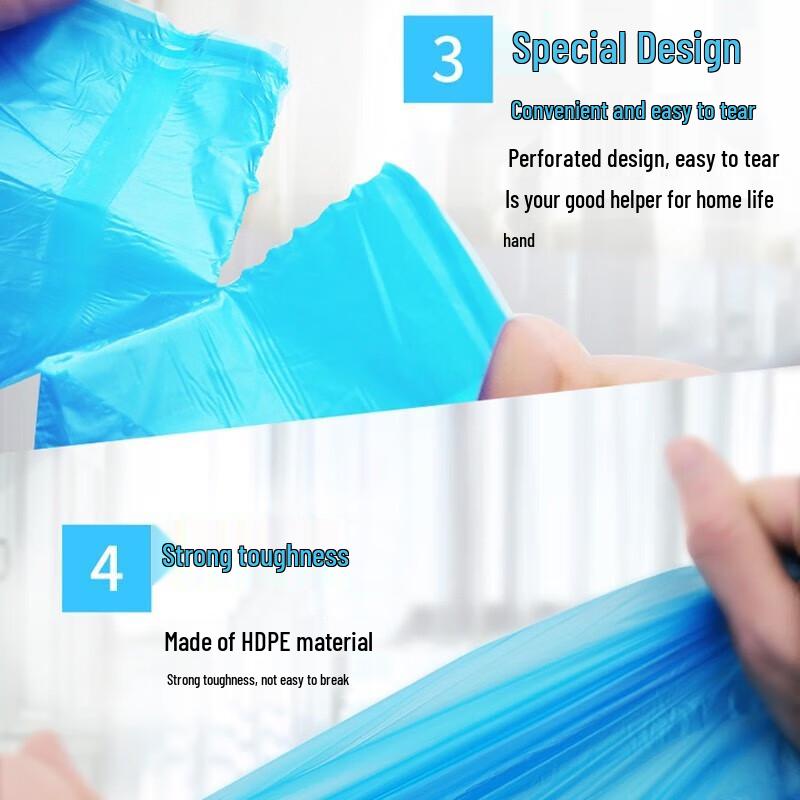 Miaojie Reinforced Flat Bottom Trash Bags