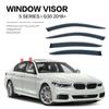 For BMW 5 Series 520i 2003-2024 E60 F10 G30 Window Visor Wind Deflectors Visors Rain Guard Door Visor Vent Shades Ventvisor