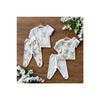 Organic Cotton 4-piece Combed Cotton Baby Pajama Set With Top And Bottom Booties Koala