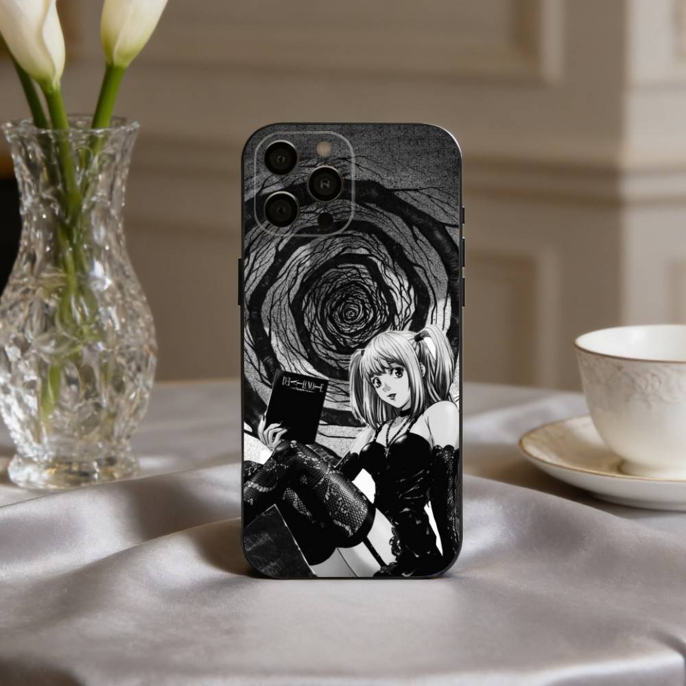 Чехол для телефона M-Misa D-Death-H N-Note-E для iPhone 17pro, 16,15,14,13,12,11 X XR Plus, Другие Мягкая Черная Крышка