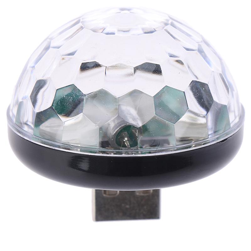 1X Автомобильный USB RGB Мини Интерьер Атмосфера Неоновый Свет Цветная Музыка Светодиодный Декор Лампа