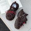Платформенные кроссовки dad shoes женские кожаные 2025 осень новые универсальные увеличивающие рост повседневные спортивные туфли ins нишевый дизайн