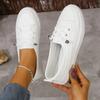 Wear-resistant, Lightweight, Breathable Solid Color Flat Sneakers, Comfortable Casual Running Shoes Zapatillas Deportivas Mujer