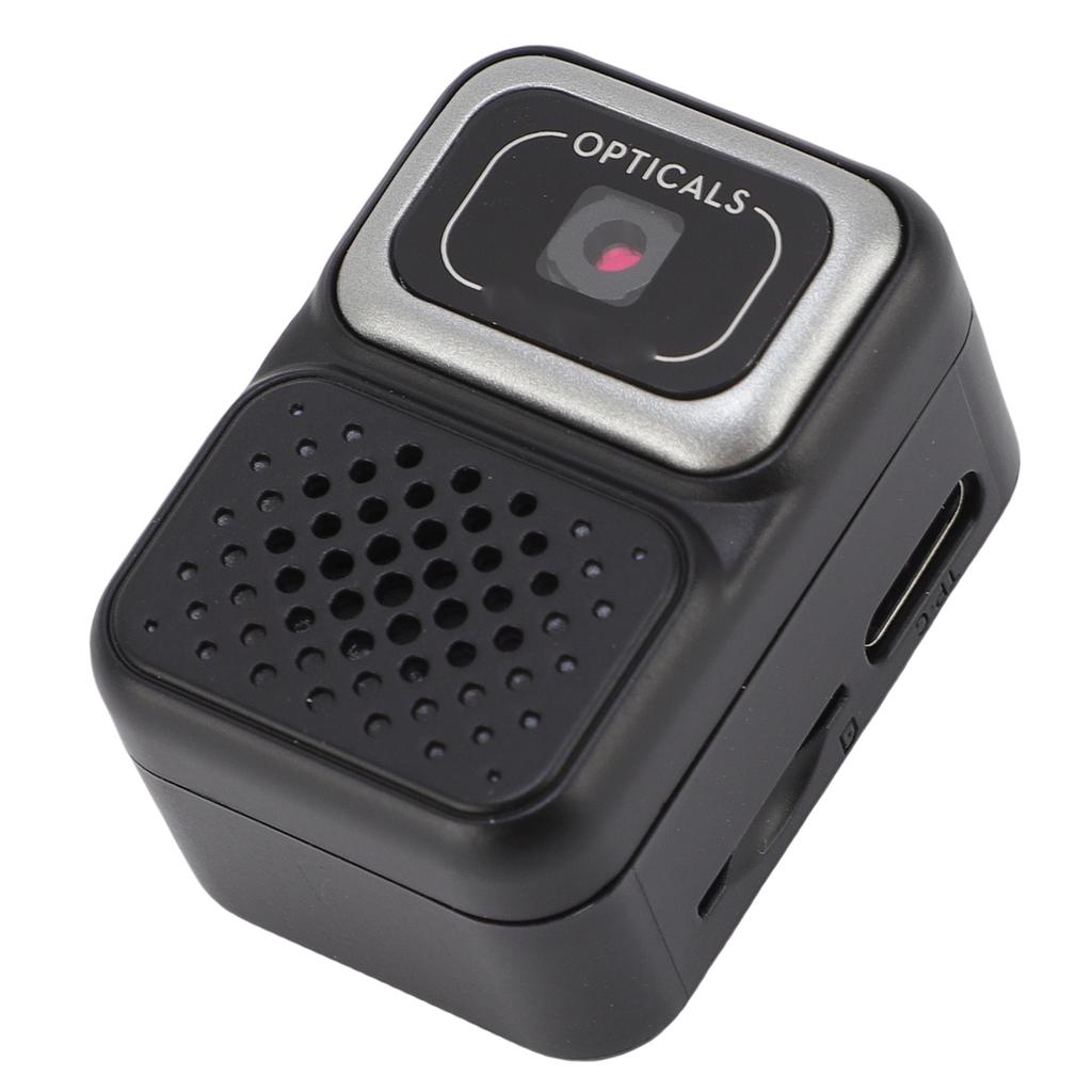 Tiny Keychain Camera 1080P HD Video 2MP Picture Portable Miniature Retro Digital Camera with 32GB Storage Card Black