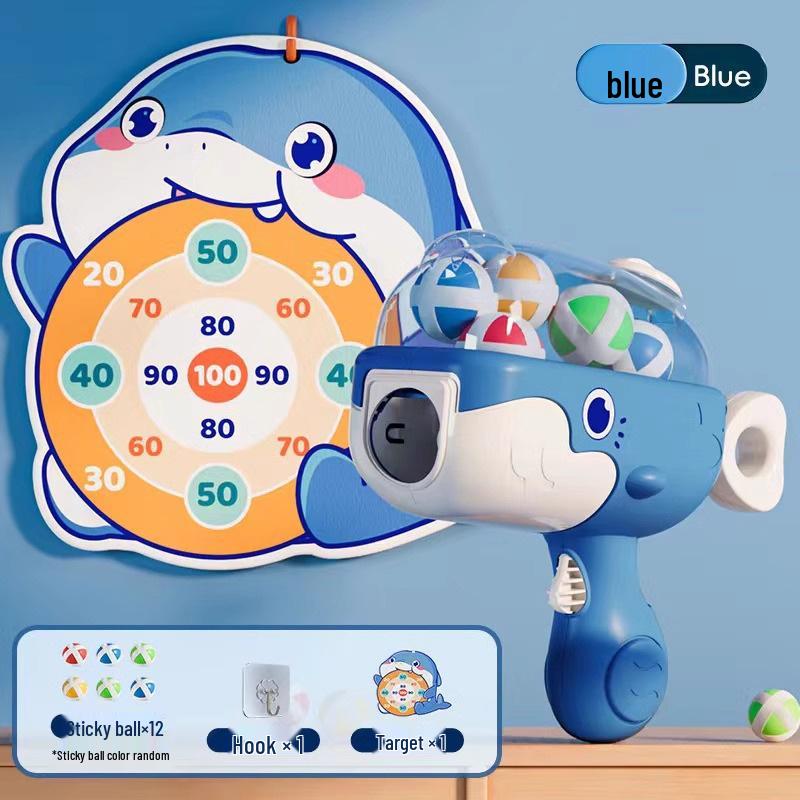 Трансграничный китовый пистолет с липкими шариками: Интерактивная стрелялка для детей и родителей