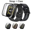 Bip 5 Case + Strap for Amazfit Bip 5 Unity Band Smart Watch Silicone Bracelet Replacement Accessories Belt Wristband for Amazfit Bip3/3pro