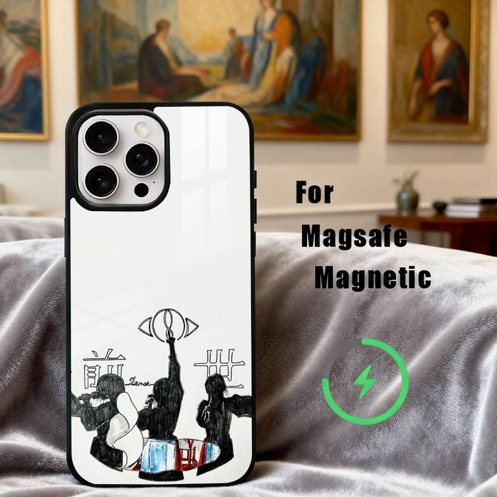 M-МУЗЫКА Y-ЙорусикаS A-ИСКУССТВО Чехол для телефона Для iPhone17,16,15,14,13,12,11 Plus,Для чехла с магнитной беспроводной зарядкой