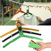 Outdoor Travel Camping Aluminum Alloy Folding Coat Clothes Hanger Coat Drying Rack Space-saving Metal Hangers Wardrobe Organizer