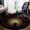 1 шт. Круглый ковер для офиса «Властелин колец», под офисные стулья, спальню, гостиную, декор для дома, декор комнаты, доступен в различных размерах