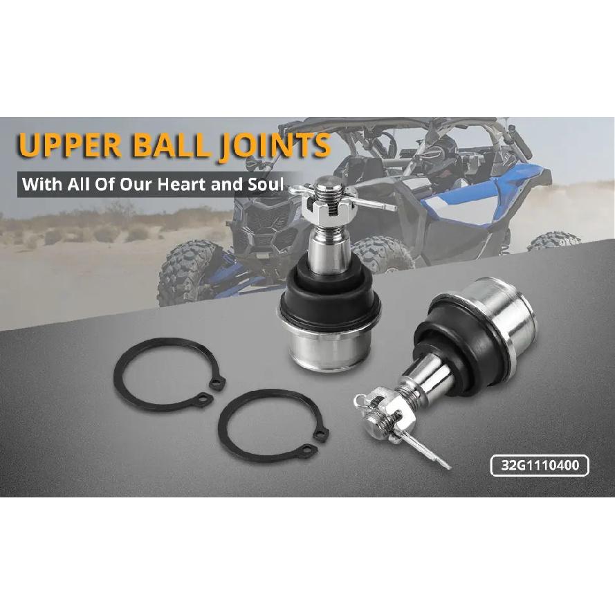 NICECNC UTV Maverick X3 Upper Lower Ball Joints Kit For Can-Am Maverick X3 Max Outlander Commander Defender POM 706203084