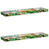 2 Piece Bench Cushions VUGHT 2 Pcs 100percent Polyester Multicolor