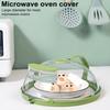 Food Cover with Water Steamer Integrated Handle Splatter Guard Plate Covers Kitchen Gadgets Accessories