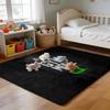 Floor Mat Soft Flannel Rug Non-Slip Absorbent Mat for Bathroom Bedroom Home Decor Gym Anime
