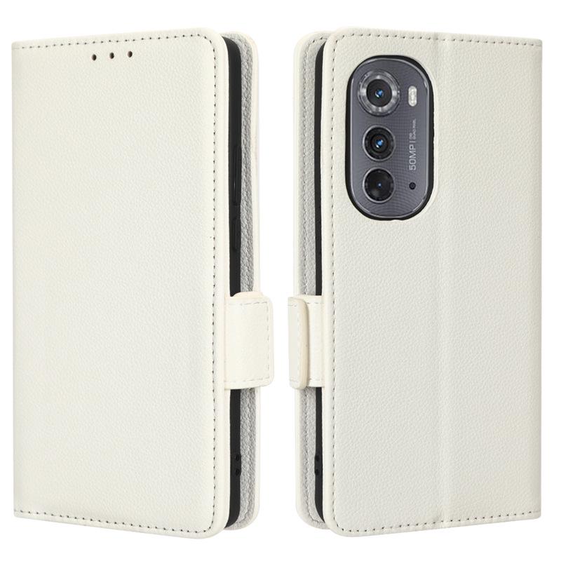 Кожаный чехол-книжка для телефона Motorola Edge 2022 5G