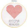 Kit broderie de naissance Coeur