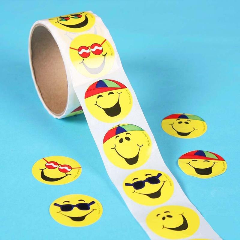 Набор наклеек Emoji 100 шт. Мини-бумажные наклейки смайлик лицо большой палец звезда школьные учителя награды наклейка