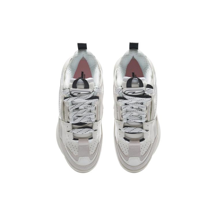 Li Ning Wave Zen Устойчивые к истиранию Легкие Нескользящие Низкие Кеды для скейтборда Женские Snow AGCR272-2