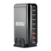 600 Вт GaN зарядный концентратор Multi Ports QC PD USB C быстрая зарядная станция адаптер совместим с iPhone 16/15/14 iPad MacBook ноутбук