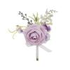 Corsage Flower Boutonnieres for Wedding, Proms, Anniversaries, Ceremonies and Beach Parties Soft Artificial Flowers