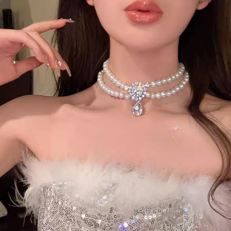 Love Heart Rivet Punk Choker Necklace - Y2K Subculture Clavicle Chain