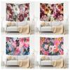 Beautiful Flower Tapestry Office Living Room Tapestry Home Wall Decoration Tapestry