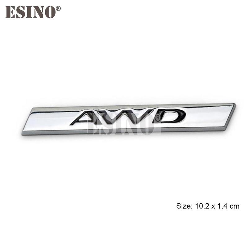 Car Styling 3D Metal Adhesive Emblem AWD 25T 35T Car Body Rear Trunk Badge Auto Accessory for Jaguar XE XF XJ F-Pace F-Type