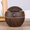 Portable Mini Wood-Grain Spherical Desktop Air Humidifier Purifier Aromatherapy Machine for Home Large Capacity