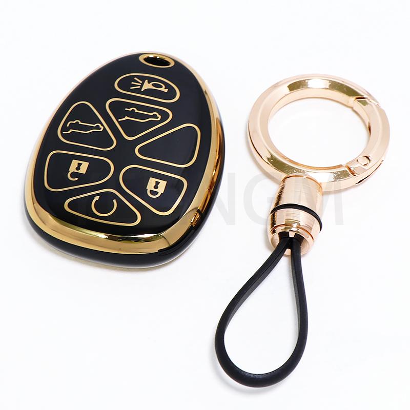 Чехол для ключа-брелока для GMC Acadia 2007-2016 Yukon XL/Chevy Suburban Tahoe Traverse для Cadillac Escalade SRX для Buick Enclave