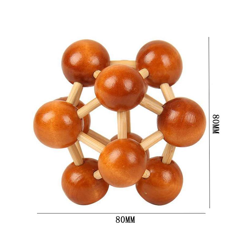 Luban Lock Puzzle Unlock Interlock Game IQ Test Wooden Brain Teasers For Adults Kids Logic Smart Mind Challenge Educational Toys