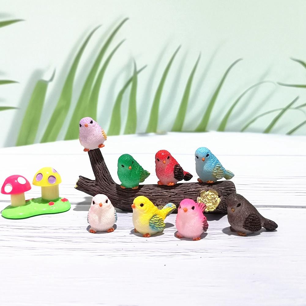 Little Birds DIY Glass Ornaments Fairy Garden Decor Micro Landscape Home Decor Miniature Figurines