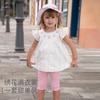 David Bella Girls' 7-Part Pants Set Summer Dress Children's Top Pants Two Piece Set Baby Clothes
