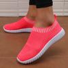 Женские повседневные сетчатые туфли на плоской подошве, дышащие, удобные вулканизированные туфли, летние для повседневной носки, противоскользящие для ходьбы, слипоны