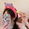 Long Hair Plush Headband Cartoon Funny Hairband Cute Ugly Doll Hair Hoop  Lady