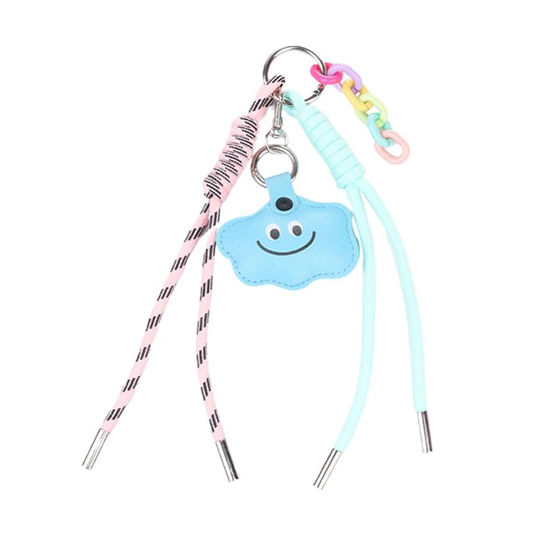 Брелоки ручной работы Сделай сам Подвески для сумок Улыбающиеся лица Плетеные веревки Милые аксессуары Плетеные веревки Украшения