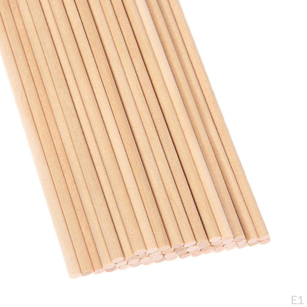 Неокрашенные деревянные дюбели-палочки для торта из твердой древесины