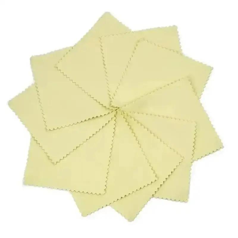 10 Pcs Smooth Lint Free Glasses Lens Cleaning Cloth Jewelry Gold As Silver Polishing Sheets Home Glass Traceless Clean Products