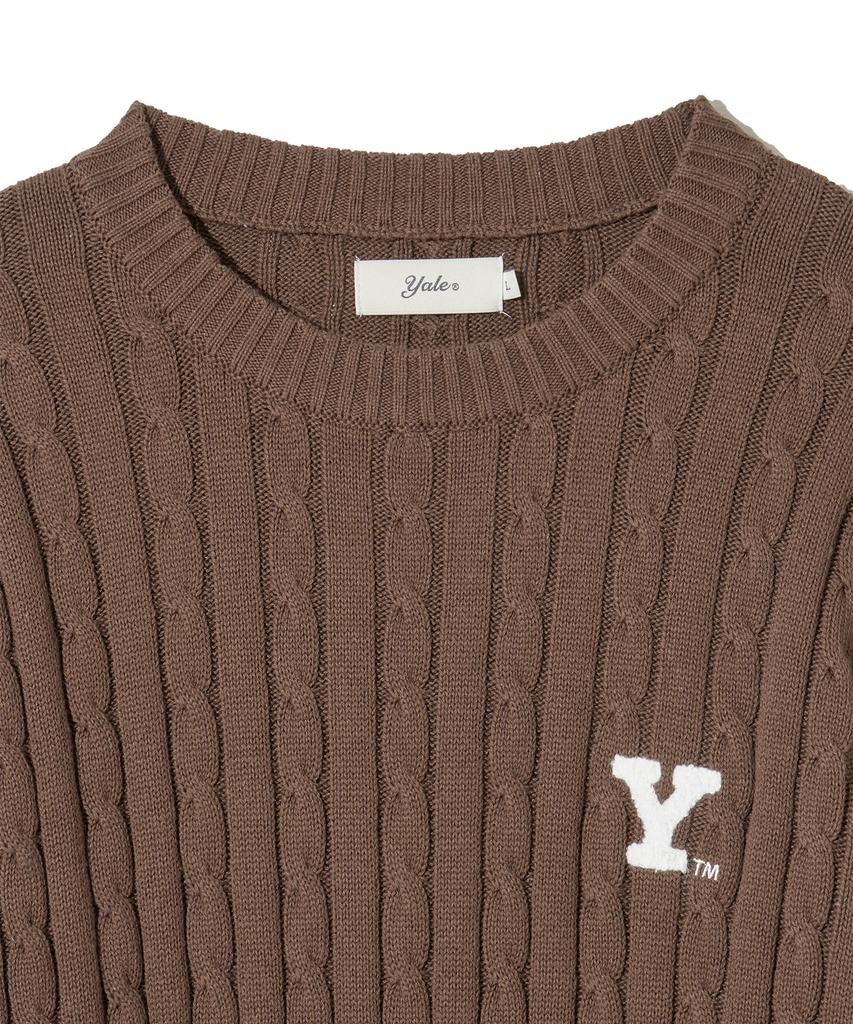 YALE Y Логотип Кабель Круглая вязка Коричневый